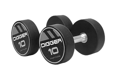 Комплект полиуретановых гантелей DIGGER HD51D4C